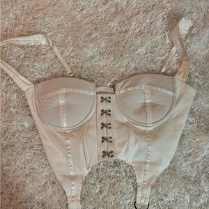 Elegant Cream Corset Top